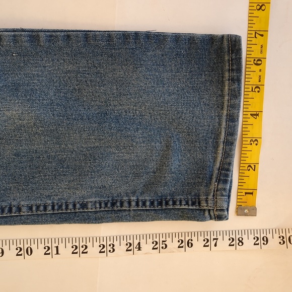 Levi's 514 Straight Distressed Jeans 16 Regular W28 x L28 Blue - Picture 16 of 16